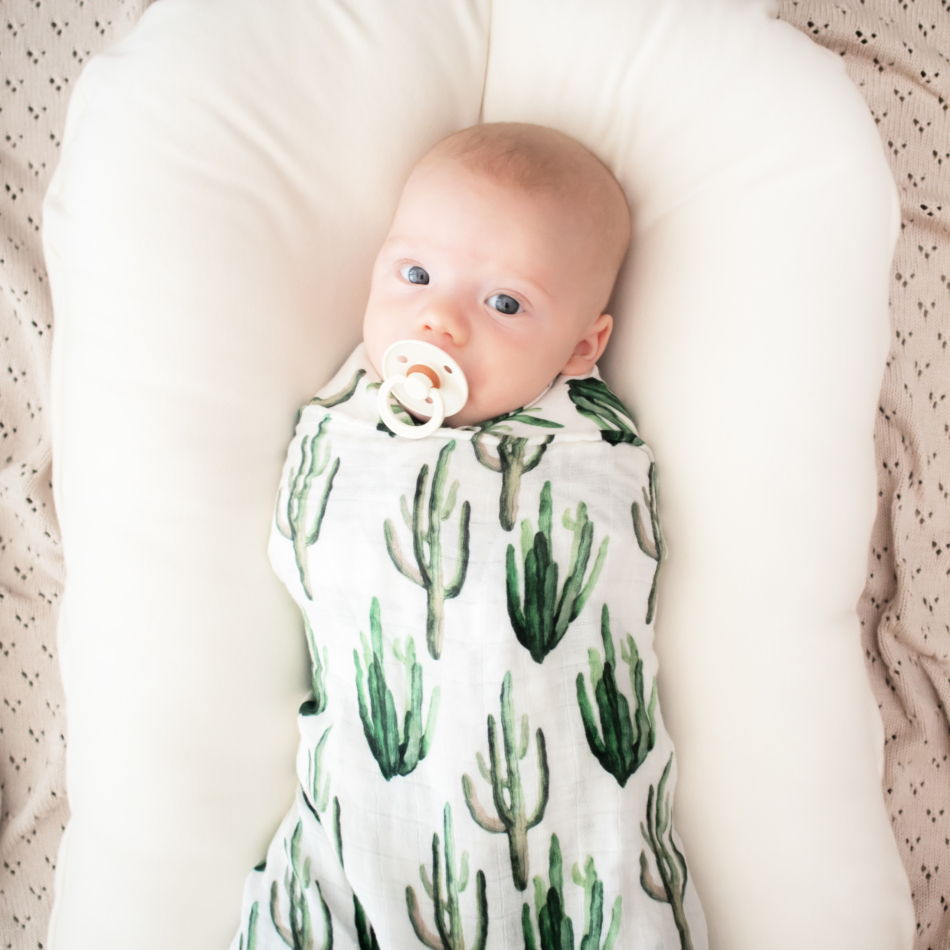 cactus muslin blanket
