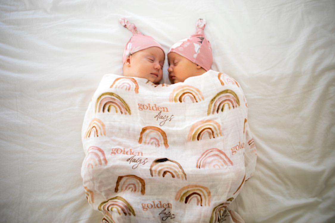 rainbow muslin wrap