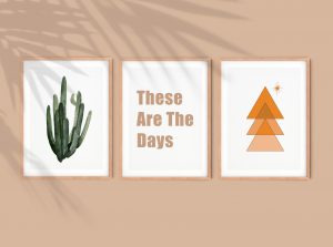 These are the days wall print set of 3, A3 size