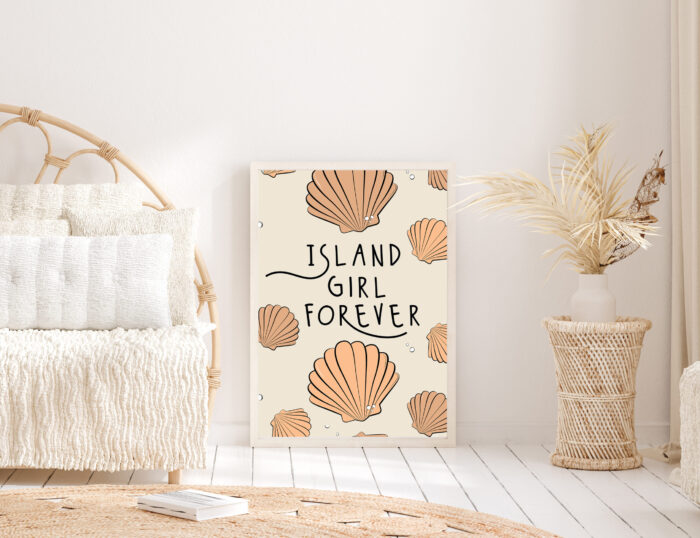 island girl coastal wall art