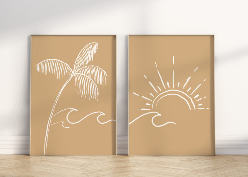 coastal wall art, palm beach wall art, surf nursery wall art, beach decor
