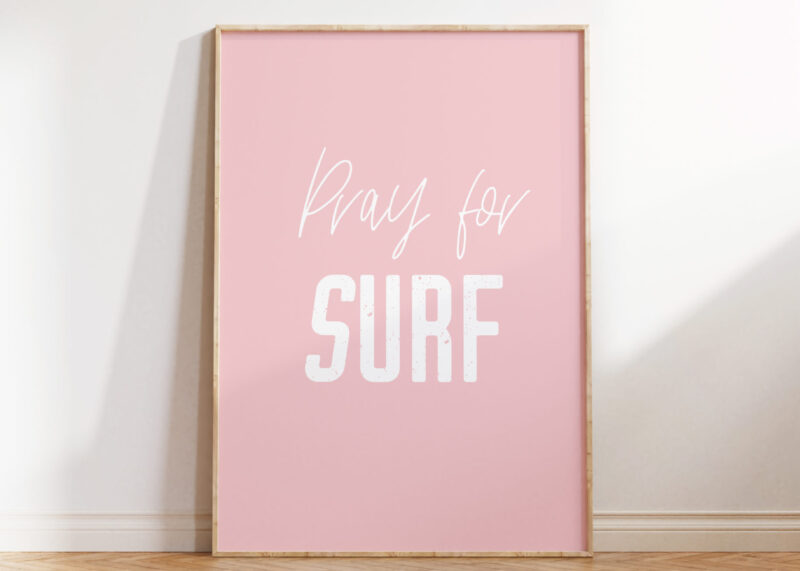 girls surf wall art