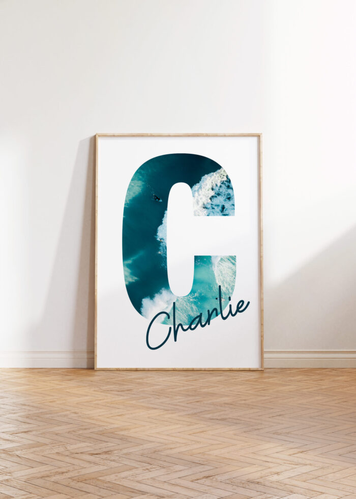 surfboard personalized wall decor