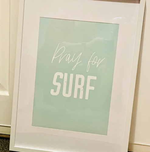 Pray For Surf - Boys Wall Art Print photo review